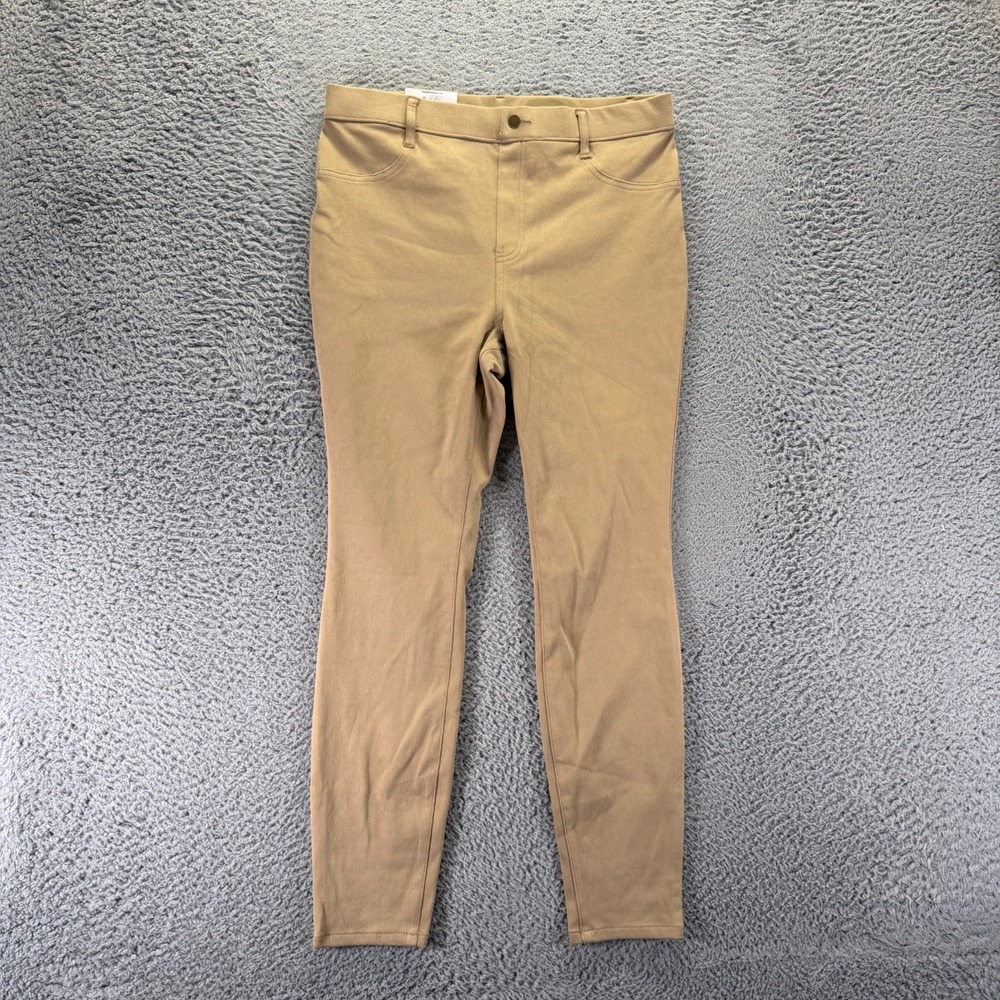 Time and Tru Jeans Womens L Brown Cotton Denim Jegging Skinny Leg Fitted Stretch